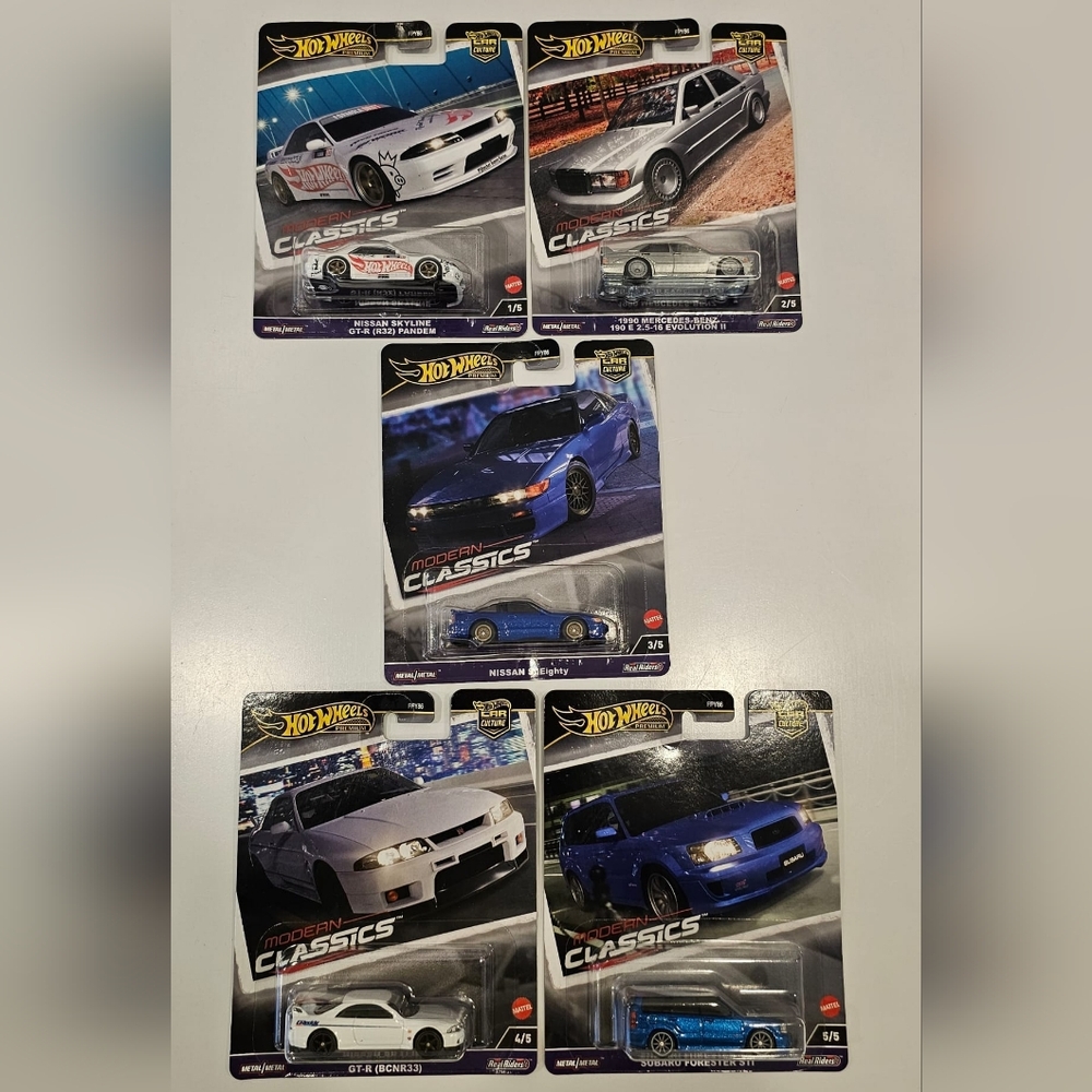 HOT WHEELS MODERN CLASSIC Case (10 cars in total)